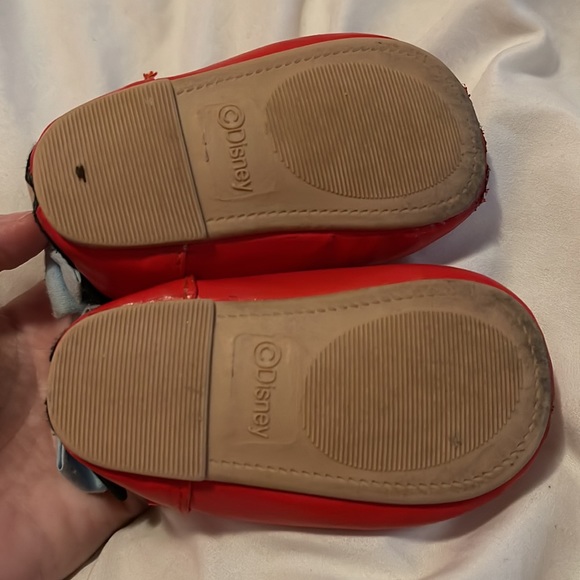 Minnie Mouse Red Sandals 6-12 Months Bow Back Disney Worn - Picture 7 of 8
